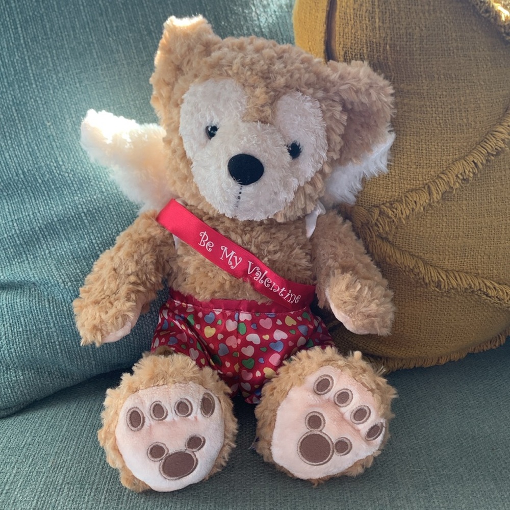 Disney Parks Duffy Bear Be My Valentine Cupid Hidden Mickey valentine’s Day